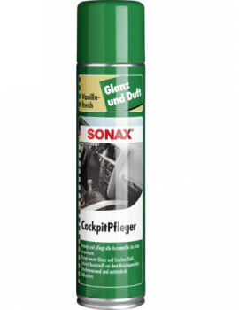 342300 SONAX Очиститель - полироль для пластика аэрозоль "Глянцевый эффект Ваниль" 0,4 л