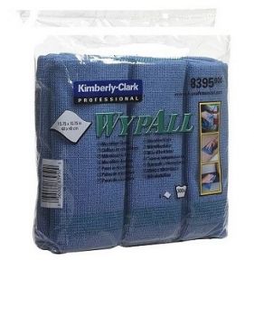 8395 Kimberly Clark WYPALL салфетка полировальная из микрофибры синяя