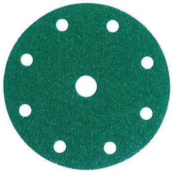 00317 Абразивный круг 3М, зеленый, 9 отверстий, D 150 мм, P40