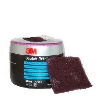 07903 3M абразивный материал в рулонах Scotch-Brite™ A VeryFine, пурпурный , 150 мм х 115 мм
