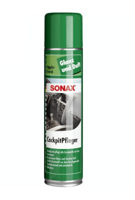 344300 SONAX Очиститель - полироль для пластика аэрозоль "Глянцевый эффект Яблоко" 0,4 л